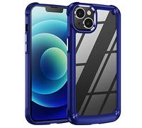 TECHGEAR iPhone 14 Tough Case [Fusion Armour] Premium Hybrid Tough Rugged Protective Bumper Case Heavy Duty Protection with Clear Back Designed For iPhone 14 6.1" - Blue