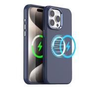 TECHGEAR iPhone 15 Pro Max Magnetic Silicone Case, Premium Liquid Silicone Anti-Scratch Compatible with MagSafe Soft Gel Rubber, Microfibre Lining Sho