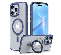 TECHGEAR iPhone 16 Pro Max Stand Case [Fusion Armour Ring] Premium Hybrid Tough Rugged Protective Magnetic Kickstand Case, Compatible with MagSafe Case for iPhone 16 Pro Max 6.9" - Blue