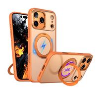TECHGEAR iPhone 18 Pro Max / 17 Pro Max Case, Kickstand, MagSafe Compatible | 360° Rotating Stand, Shockproof TPU Bumper, Clear Hard Back, Wireless Charging Compatible, Raised Camera & Screen Protection
