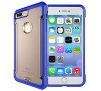 TECHGEAR iPhone 8 Plus, iPhone 7 Plus Case - [Fusion Armour] Premium Slim Hybrid Tough Rugged Protective Bumper Case Heavy Duty Protector Cover Compatible with Apple iPhone 8 Plus, 7 Plus, Blue