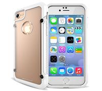 TECHGEAR iPhone SE 2020, iPhone 8/7 Case - [Fusion Armour] Premium Slim Hybrid Tough Rugged Protective Bumper Case Heavy Duty Protection Cover Compatible with Apple iPhone SE 2020, 8, 7, White