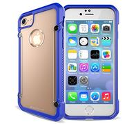 TECHGEAR iPhone SE 2020, iPhone 8/7 Case - [Fusion Armour] Premium Slim Hybrid Tough Rugged Protective Bumper Case Heavy Duty Protection Cover Compatible with Apple iPhone SE 2020, 8, 7, Blue