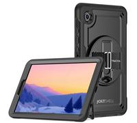 TECHGEAR JOLT-SHELL Case for Samsung Galaxy Tab A11 8.7" (SM-X130 / SM-X135) Slim Tough Rugged Shockproof Protective Case, 360 Rotating Stand, Hand Strap & Screen Frame, Trolley Friendly