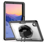 TECHGEAR JOLT-SHELL Case for Samsung Galaxy Tab S11 11" (SM-X730 / X736) Rugged Tough Shockproof Protective Cover, 360 Rotating Stand, Hand Strap, Screen Frame, Trolley-Friendly School & Office Case