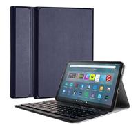 TECHGEAR Keyboard Case for Amazon Fire Max 11" 13th Generation / 2023 [Strike Folio] PU Leather Stand Case with Detachable Bluetooth Wireless UK QWERTY Keyboard, Amazon Fire Max 11 Keyboard Case