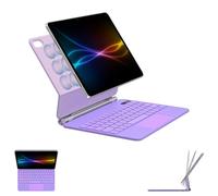 TECHGEAR Keyboard Case for Apple iPad Air 11" 2026 (M4), 2025 (M3), 2024 (M2) - Magnetic Floating Stand, Trackpad, 7-Colour Backlit QWERTY for iPad Air 10.9" 5th/4th Gen, iPad Pro 11" 4th/3rd/2nd/1st
