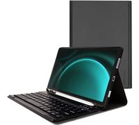 TECHGEAR Keyboard Case for Samsung Galaxy Tab S9 FE 10.9" (SM-X510, SM-X516 Series) [Strike Folio] PU Leather Stand Case with Detachable Bluetooth Wireless UK QWERTY Keyboard (Black)