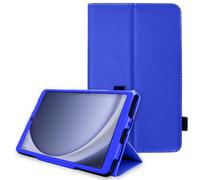 TECHGEAR Leather Case for Samsung Galaxy Tab A11 / A9 8.7" (SM-X130/X135/X110/X115) PU Leather Slim Folio Stand Cover with Hand Strap, Magnetic Closure, Microfibre Lining, Stylus Loop [Blue]