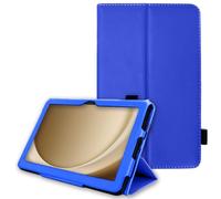 TECHGEAR Leather Case for Samsung Galaxy Tab A11 Plus / A11+ 11" (SM-X230 / SM-X236) - Slim PU Leather Folio Smart Cover with Stand, Hand Strap & Auto Wake/Sleep - Protective Case [Blue]