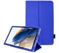 TECHGEAR Leather Case for Samsung Galaxy Tab A8 10.5" (SM-X200 / SM-X205) Premium PU Leather Slim Folio Stand Smart Case Cover with Hand Strap, Auto Sleep/Wake [Blue]