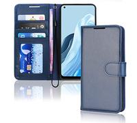 TECHGEAR Leather Wallet Case for Oppo Find X5 Lite 5G, Flip Protective Case Cover with Wallet Card Holder, Stand & Wrist Strap...