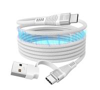 TECHGEAR Magnetic 2in1 100W USB A/C to USB C Charger Cable, 2M Long Fast Charging 5A Coiling Cable Compatible for MacBook Pro Acer Asus Dell HP Laptop iPad Pro/Air Galaxy S25 S24 iPhone 17 16 Switch