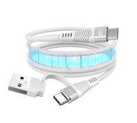 TECHGEAR Magnetic 2in1 100W USB A/C to USB C Charger Cable Fast Charging 5A Coiling 1M Cable Compatible for MacBook Pro Acer Asus Dell HP Laptop iPad Pro/Air Galaxy S25 S24 iPhone 17 16 Pixel Switch