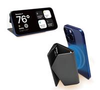 TECHGEAR MagSafe Wallet iPhone Wallet with Stand for iPhone 15/14/13/12 Pro/Max/Plus Compatible with MagSafe Wallet, PU Leather Magnetic Phone Stand, 4 Card & Cash Holder RFID & Mag-Safe Magnet, Black