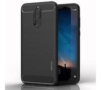Mate 10 Lite Case - [Stealth Case] Flexible, Shockproof, Slim Fit, Soft TPU Protective Shell Cover with Carbon Fibre Design