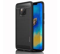 TECHGEAR Mate 20 Pro Case - [Stealth Case] Flexible Shockproof TPU Slim Fit Case Cover - Carbon Fibre Design Soft Flexible Protective Shell Guard Compatible with Huawei Mate 20 Pro