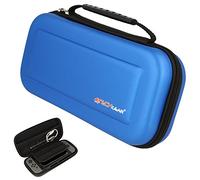 (Blue) TECHGEAR Case for Nintendo Switch OLED, Nintendo Switch - Protective Carry Travel & Storage Case Cover, Joy-Con controllers, Game Cards, & Accessories