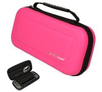 (Pink) TECHGEAR Case for Nintendo Switch OLED, Nintendo Switch - Protective Carry Travel & Storage Case Cover, Joy-Con controllers, Game Cards, & Accessories