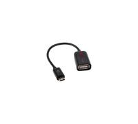 TECHGEAR OTG USB Adapter Cable for Samsung Galaxy Tab A 8.0 T290, 10.1 2018 T580, Tab 3 10.1, Tab 4 10.1" T530 - On The Go Micro USB to Female USB