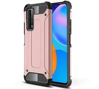 TECHGEAR P Smart 2021 Tough Armoured Case - ShockProof, Rugged, Sturdy, Heavy Duty Protective Case Cover Designed for Huawei P Smart 2021 (Pink)