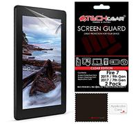 [Pack of 2] TECHGEAR Screen Protectors for Previous Amazon Fire 7" (2019 / 9th Generation & 2017 / 7th Gen.) Clear Lcd Screen Protector Covers