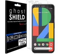 TECHGEAR [Pack of 3] Screen Protectors for Google Pixel 4 [ghostSHIELD Edition] Reinforced TPU film Screen Protector Guard...