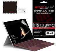 TECHGEAR [Pack of 3 Screen Protectors for Microsoft Surface Go 10", Clear Screen Protector Guard Cover With Screen Cleaning Cloth & Application Card (a.k.a Surface Go 1)