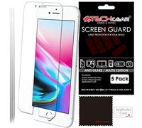 TECHGEAR [Pack of 5] ANTI GLARE Screen Protectors for iPhone 8 Plus, iPhone 7 Plus (5.5") - MATTE Screen Protectors Compatible with Apple iPhone 8 Plus, iPhone 7 Plus