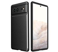 TECHGEAR Pixel 6 Case [CarbonFlex Case] Premium Flexible Soft Shockproof Slim Fit Case Cover with Carbon Fibre Effect Designed For Google Pixel 6