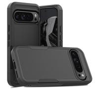TECHGEAR Pixel 9 Pro XL Tough Armoured Case - ShockProof, Rugged, Sturdy [Heavy Duty Protection] [Non-Slip] 2-Layer Impact Phone Case Cover Designed for Google Pixel 9 Pro XL (Black)