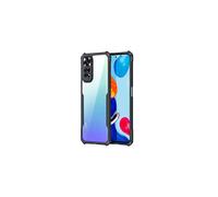 TECHGEAR Redmi Note 11 Tough Case for [Fusion Armour] Premium Hybrid Tough Rugged Protective Bumper Case Heavy Duty Protection with Clear Back Designed For Xiaomi RedMi Note 11 - Black