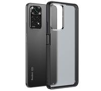 TECHGEAR Redmi Note 11 Tough Case for [Fusion FX] Premium Hybrid Tough Rugged Protective Bumper Case Heavy Duty Protection with Hard Back Designed For Xiaomi RedMi Note 11 - Black
