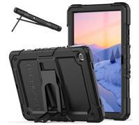 TECHGEAR ArmourSHIELD Case For Samsung Galaxy Tab A9 Plus 11" 2023 (SM-X210 / SM-X215) Full Body Tough Shockproof Rugged Case with Folding Stand & Screen Protector, Kids Schools Work, Black