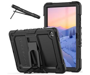 TECHGEAR Rugged Case for Samsung Galaxy Tab A9 Plus 11" (SM-X210 / SM-X215) - Heavy Duty Shockproof Armour Cover with Built-in Stand & Screen Protector - Ideal for Schools, Work, Warehouse