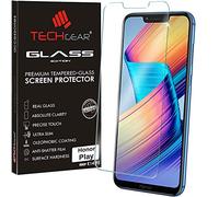 TECHGEAR Screen Protector fits Honor Play - GLASS Edition Genuine Tempered Glass Screen Protector Guard Cover Compatible with Honor Play