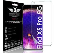 TECHGEAR Screen Protector fits Oppo Find X5 Pro 5G [Screen Angel Edition] [Case Friendly] [Bubble Free] [FULL Screen Coverage] HD Clear Flexible TPU Film