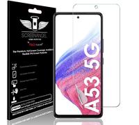 TECHGEAR Screen Protector fits Samsung Galaxy A53 5G [Screen Angel Edition] [In-Display FingerID Support][Case Friendly] [Bubble Free] [FULL Screen Coverage] HD Clear Flexible TPU Film