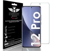 TECHGEAR Screen Protector fits Xiaomi 12 Pro 5G [Screen Angel Edition] [Case Friendly] [Bubble Free] [FULL Screen Coverage] HD Clear Flexible TPU Film