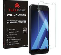 TECHGEAR Screen Protector for Galaxy A3 2017 (SM-A320 Series) - GLASS Edition Genuine Tempered Glass Screen Protector Guard Cover Compatible with Samsung Galaxy A3 2017