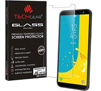 TECHGEAR Screen Protector for Galaxy J6 (SM-J600 Series) - GLASS Edition Genuine Tempered Glass Screen Protector Guard Cover Compatible with Samsung Galaxy J6 2018