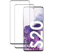 TECHGEAR Screen Protector for Galaxy S20, [2 Pack] 3D GLASS Edition [Fingerprint ID Compatible] [Case Friendly] [9H Hardness] [Anti-Bubble] Glass Screen Protector for Samsung Galaxy S20