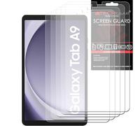 TECHGEAR Screen Protector for Galaxy Tab A11 & Tab A9 8.7" 5 Pack Ultra Clear Film Guard Covers [Scratch-Resistant] [HD Clear] [Stylus Compatible] for Samsung Tab A11 / A9 SM-X133/X135/X110/X115/X117