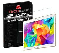 TECHGEAR Screen Protector for Galaxy Tab S 10.5 - GLASS Edition Genuine Tempered Glass Screen Protector Guard Cover Compatible with Samsung Galaxy Tab S 10.5 (Models: SM-T800, SM-T805)