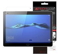 TECHGEAR Screen Protector for Huawei MediaPad M3 Lite 10" - Ultra Clear Screen Protector Guard Cover with Screen Cleaning Cloth & Application Card