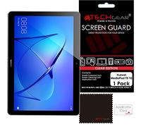 TECHGEAR Screen Protector for Huawei MediaPad T3 10 (9.6" Screen) Ultra - Clear Screen Protector Guard Cover with Screen Cleaning Cloth & Application Card