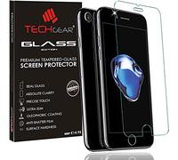 TECHGEAR Screen Protector for iPhone 8 Plus, iPhone 7 Plus - GLASS Edition Genuine Tempered Glass Screen Protector Guard Cover Compatible with Apple iPhone 8 Plus, iPhone 7 Plus 5.5"
