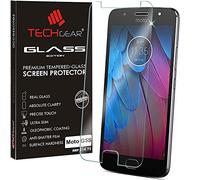 TECHGEAR Screen Protector for Moto G5S - GLASS Edition Genuine Tempered Glass Screen Protector Guard Cover Compatible with Motorola Moto G5S