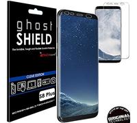 TECHGEAR Screen Protector to fit Samsung Galaxy S8 Plus [ghostSHIELD Edition] Genuine Reinforced Flexible TPU Screen Protector Guard Covers with Full Screen Coverage inc Curved Screen