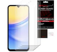 TECHGEAR Screen Protectors [5 Pack] Compatible with Samsung Galaxy A15 5G / A15, CLEAR LCD Screen Protectors Cover Guards